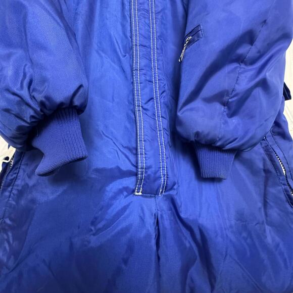 Vtg 70s 80s Polaris Men's Blue Snowmobile Suit One Piece Teller Pole-Katz - Picture 3 of 15